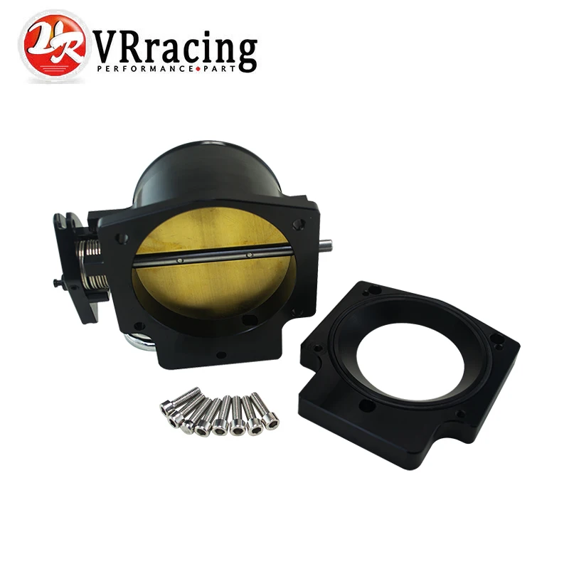 

VR RACING - 102mm Throttle Body +Manifold Adapter Plate for LS LS2 LS3 LS6 LS7 LSX BLACK VR6938+TBS51