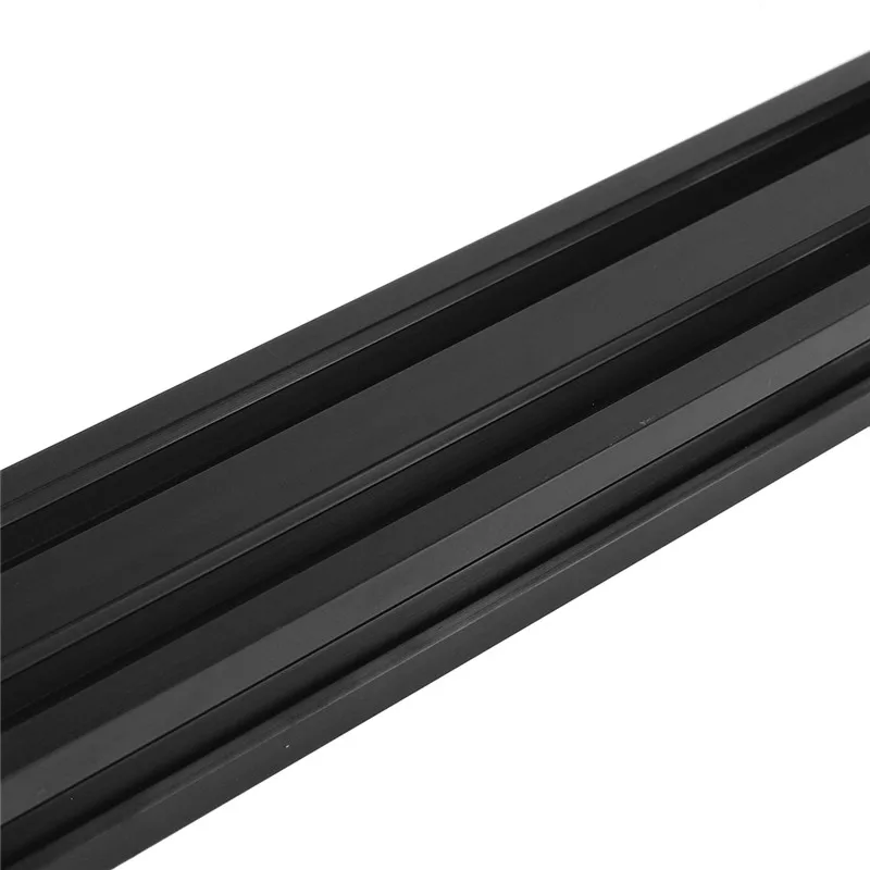 1 шт. черный 2040 Европейский стандарт анодированный алюминиевый профиль Экструзия 100-800 мм Длина линейной рельсы для ЧПУ 3d принтер