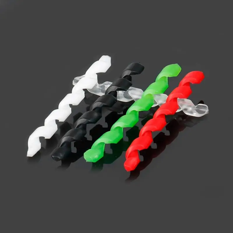 

5pcs Bicycle Brake Cable Housing Spiral Shape Protector Bike Frame Guard Line Brake Pipe Silicone Protection Cover