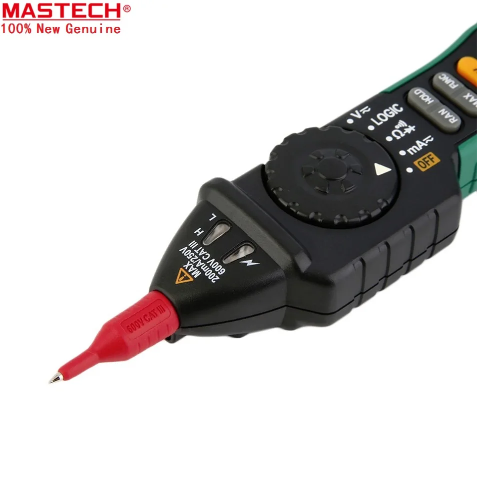 MASTECH MS8212A 2000 отсчетов Автоматический диапазон ручка-Тип Цифровой мультиметр NCV детектор тока Вольт Ом тестер с функцией NCV диода