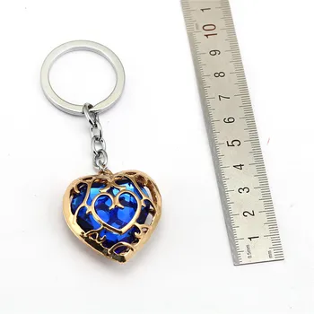 

12pcs Game The Legend Of Zelda Enamel Meta Majoras Mask pendant Heart blue red Keychain Surrounding Anime Key Chains souvenirs