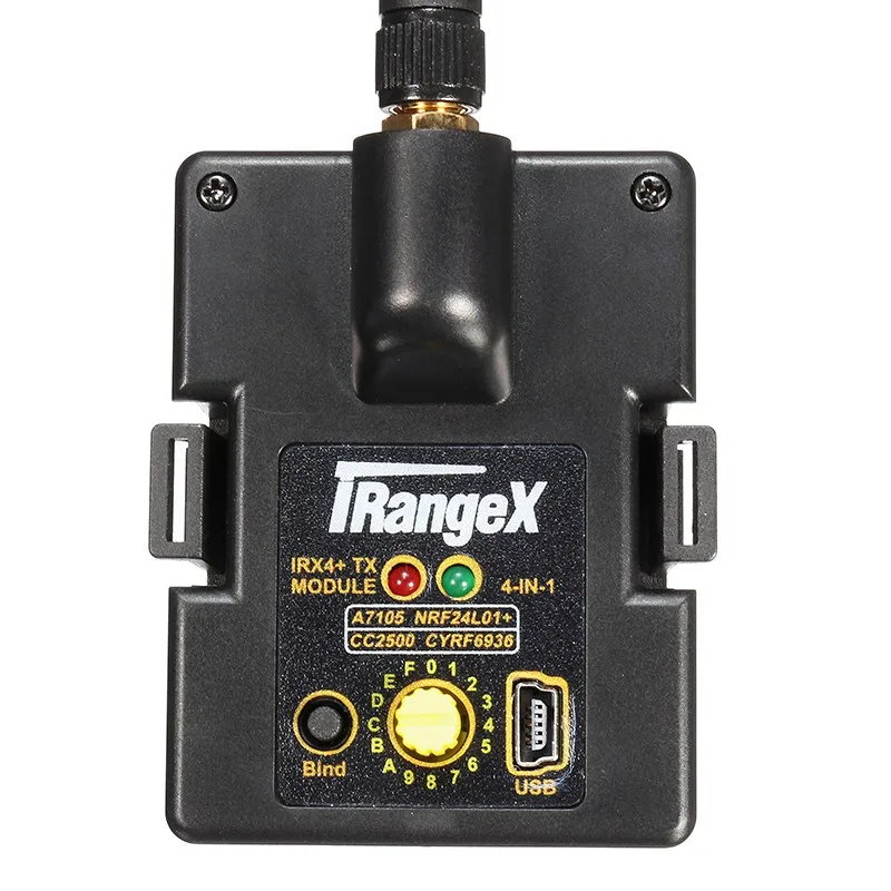 IRangeX IRX4 Плюс 2,4G CC2500 NRF24L01 A7105 CYRF6936 4 в 1 Multiprotocol STM32 TX модуль с Чехол