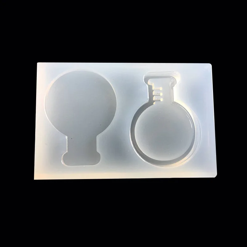 1pcs UV Resin Jewelry Liquid Silicone Mold Round Bottom Flask Resin Charms Molds For DIY Intersperse Decorate Making Molds