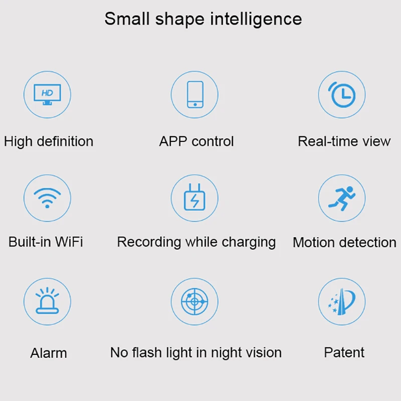 Мини Wi Fi камера Volemer 720P ночная версия P2P экшн с датчиком движения цифровая