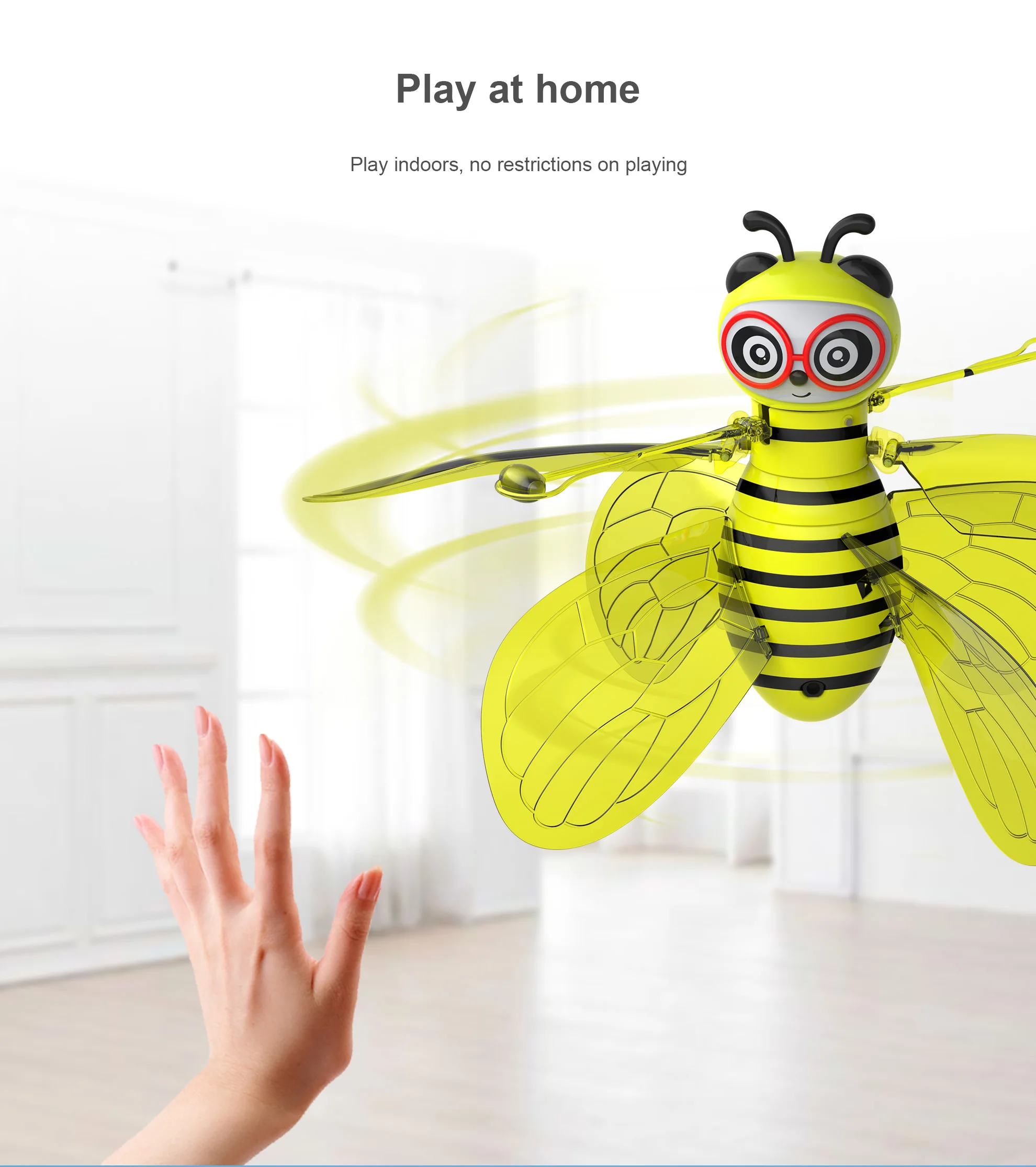 Мини-Дрон, индукционный пчелиный НЛО, сказочный самолет для детей, дропшиппинг, Радиоуправляемый вертолет, Квадрокоптер, летающий мяч, игрушки для мальчиков и девочек, Juguetes