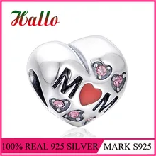 Семья Любовь Мама эмалированные подвески, бусины DIY для изготовления ювелирных изделий Подходит Браслеты pulseira perles pour la fabrication de bijoux