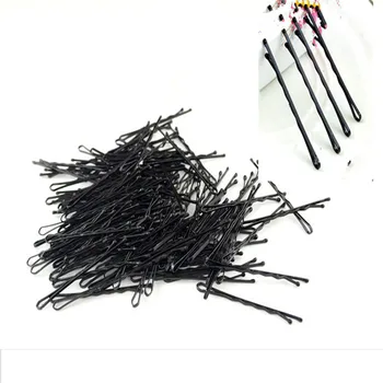 

About 100 PCS Hair Clips Wedding Alloy Jewelry Hair Bobby Pins Barrette Hairpins Hair Accessories Black Side Folder Styling Tool