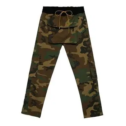 19SS RHUDE камуфляжные мужские брюки High Street Хип Хоп большой карман пряжки шнурок Kanye West свободные RHUDE брюки для девочек для мужчин
