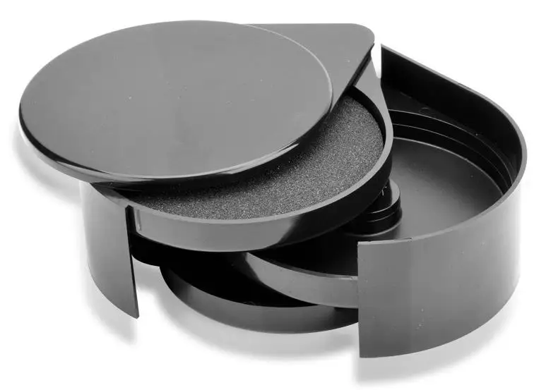 Кухонная барная посуда, барные инструменты, черный пластиковый бар, Коктейльная стеклянная коробка для соли, коробка для приправ - Цвет: Черный