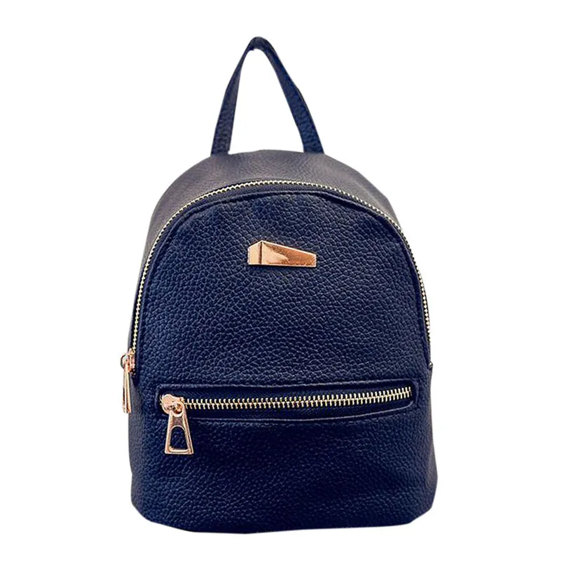 

Brand new ladies backpacks Leather Bag Women Fashion Small Backpack Mochila Feminina School Bags for Teenagers 2016 Gift 1 pcs
