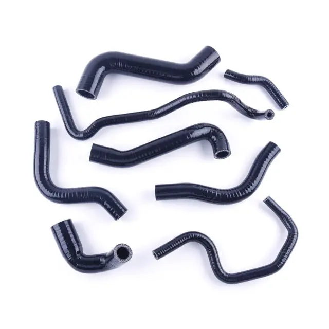 

For Audi TT 1.8L 225HP 4WD Silicone Coolant Water Hose Kit Black Warm Wind Pipe