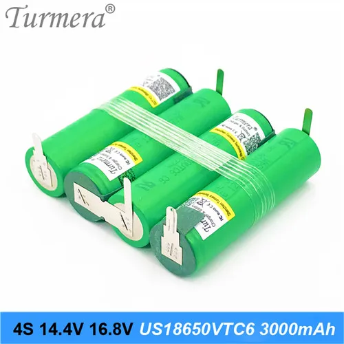 Аккумулятор vtc6 3S 12,6 V 4S 16,8 V US18650VTC6 3000mah 30A ток разряда для шуруповерта батареи(по индивидуальному заказу - Цвет: 4S1P-16.8V-VTC6-H-01