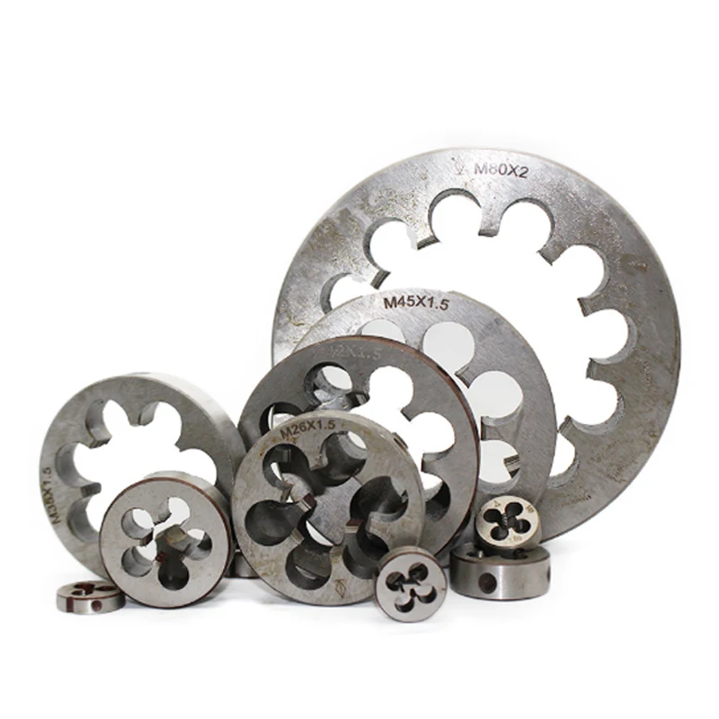 

10PC Thread Die M2 M3 M4 M5 M6 M7 M8 M9 M10 Min HSS Metric Threading Screw Machine Die right Hand Tool for Small Workpiece