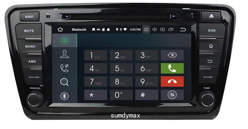 Excellent Android 9.0 Two Din 8 Inch Car DVD Player Stereo System For skoda OCTAVIA 2014-2016 with 4G RAM 64G ROM built in wifi 8