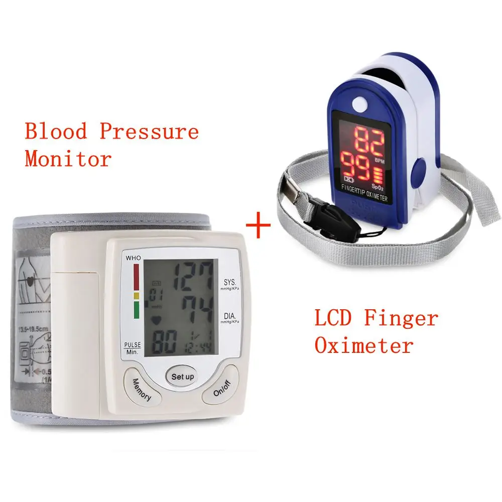 Digital Wrist Blood Pressure Monitor Portable Automatic Sphygmomanometer Blood Pressure Meter