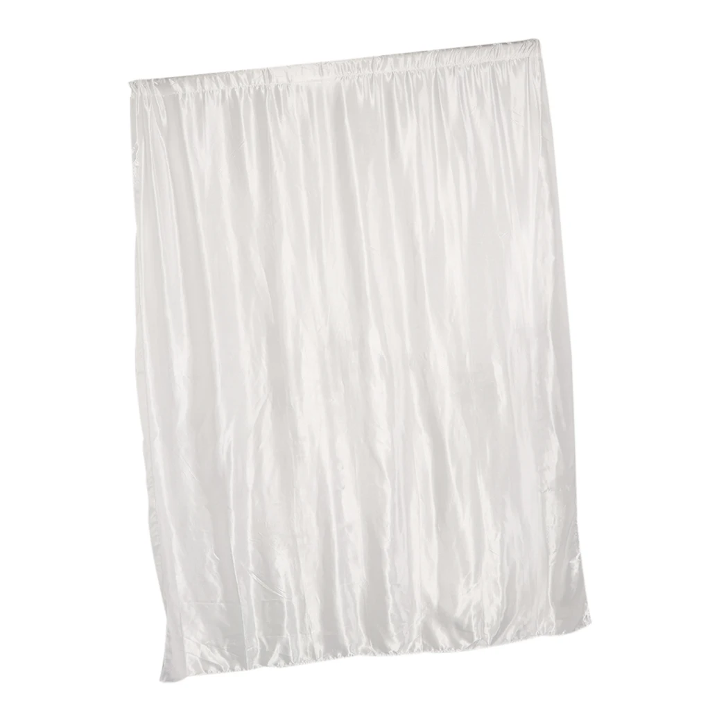 Кармашковые атласные занавески для окон, занавески для гостиной, дома, магазина, кафе, декор-200x250 см, белый