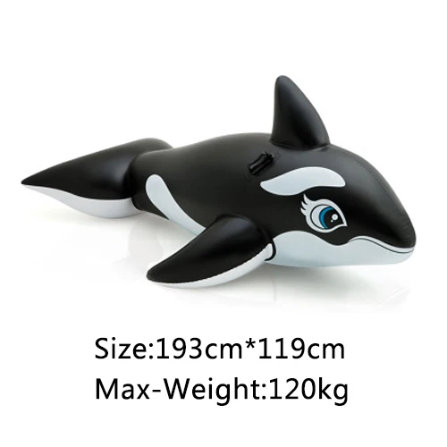 Black whale Водная надувная игрушка бассейн черепаха плавающий ряд надувная кровать для взрослых детей Животное крепление плавательный круг ПВХ материал с ручкой - Цвет: Black whale