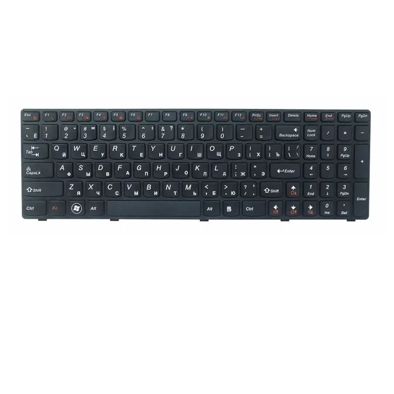  Russia RU New Keyboard FOR Lenovo Y500 Y500N Y510P Y500NT BLACK laptop keyboard replace notebook ke