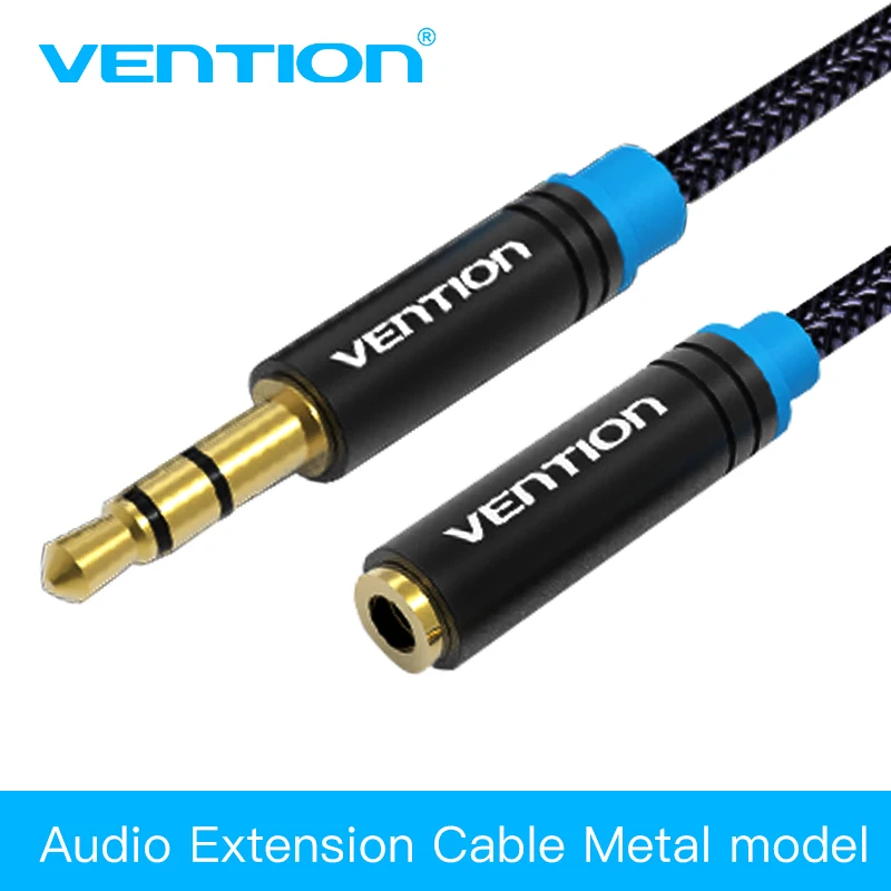

Vention Aux Cable Headphone Extension Cable 3.5mm Jack Male to Female For Computer Audio Cable 3.5mm Headphone Extender Cord