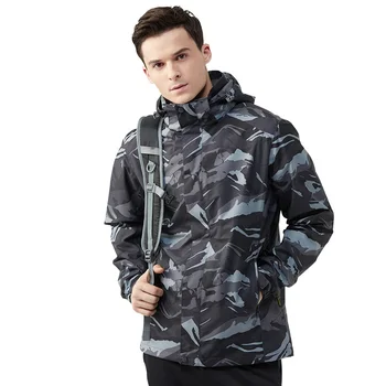 

TECTOP Outdoor Men Winter 3 in 1 Hiking Jackets Male Thermal Polar Fleece Inner Two-piece Camouflage Skiing Coats S-2XL
