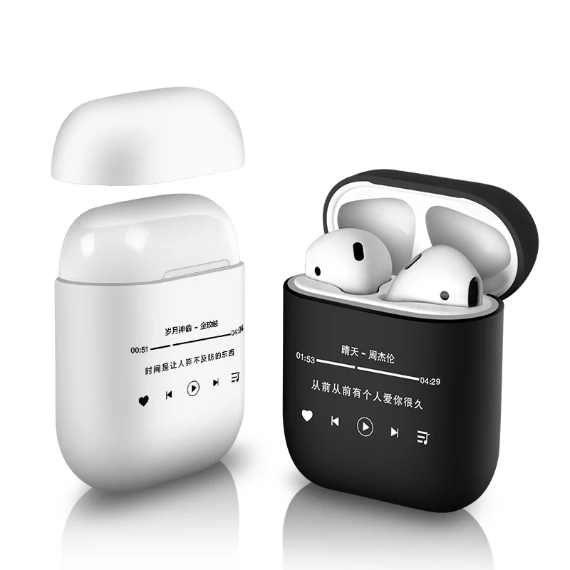 

Soft silicone case for Airpods 1 2 Earphone Case /i9S/i10/i11/i20/i30 Tws Charging box Anti-skid Case Anti-fall Air pods case