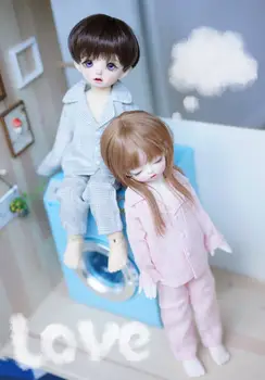 

1/6 BJD SD doll Pajama set pink blue color for 1/6 BJD SD doll clothes doll accessories clothes for dolls