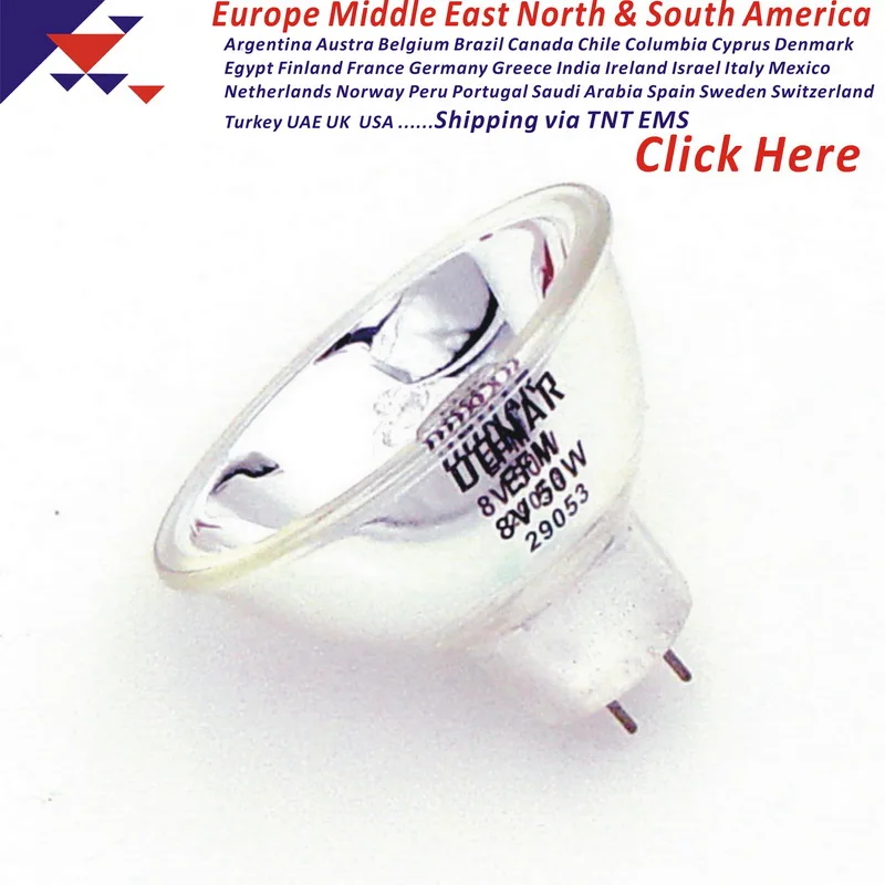 DN-29053 EFM 8 V 50 W 64607 6847 8V50W MR16 GZ6.35 галогеновая Лампочка 8 мм проектор микропланшет-ридер MK3 Стоматологическая лампа для светоотверждения