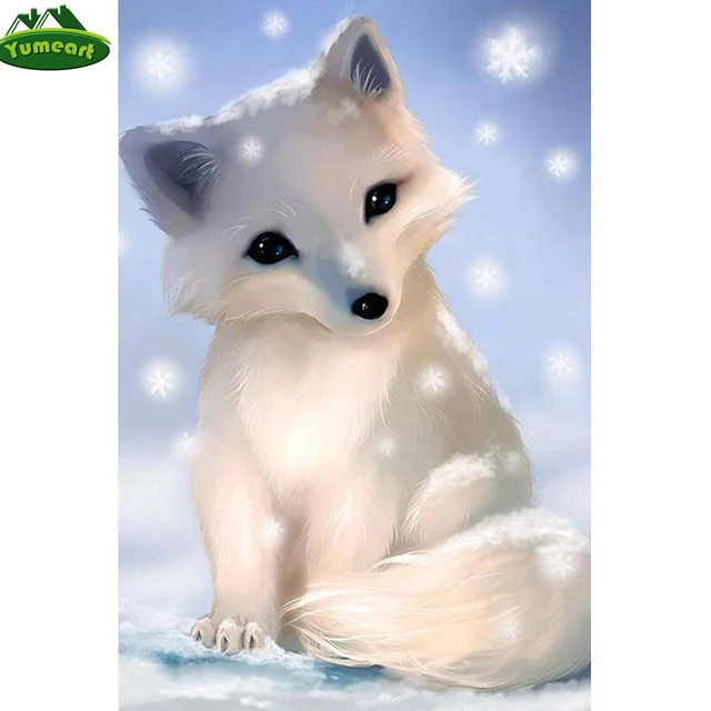 Acrylic Colourful Fox Diamond Painting Desktop Decorations for