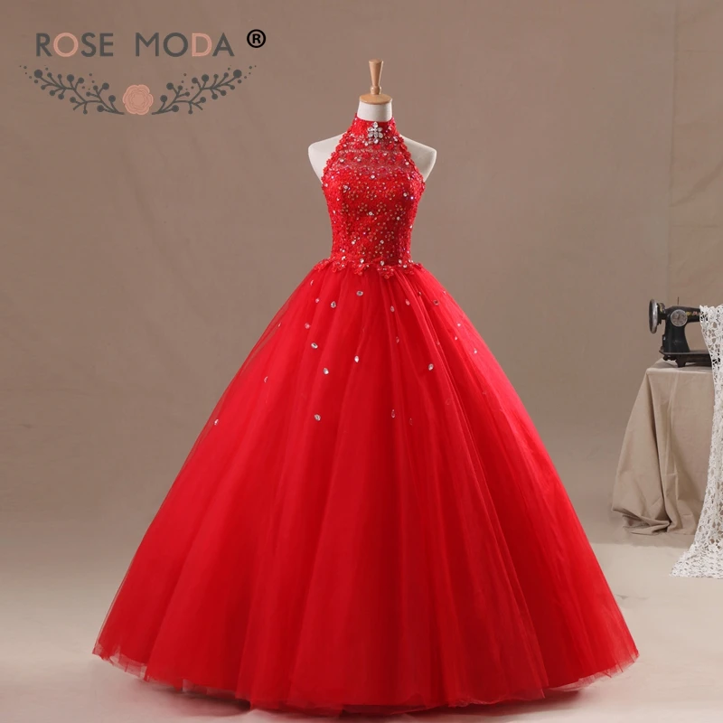 red rose quince dress