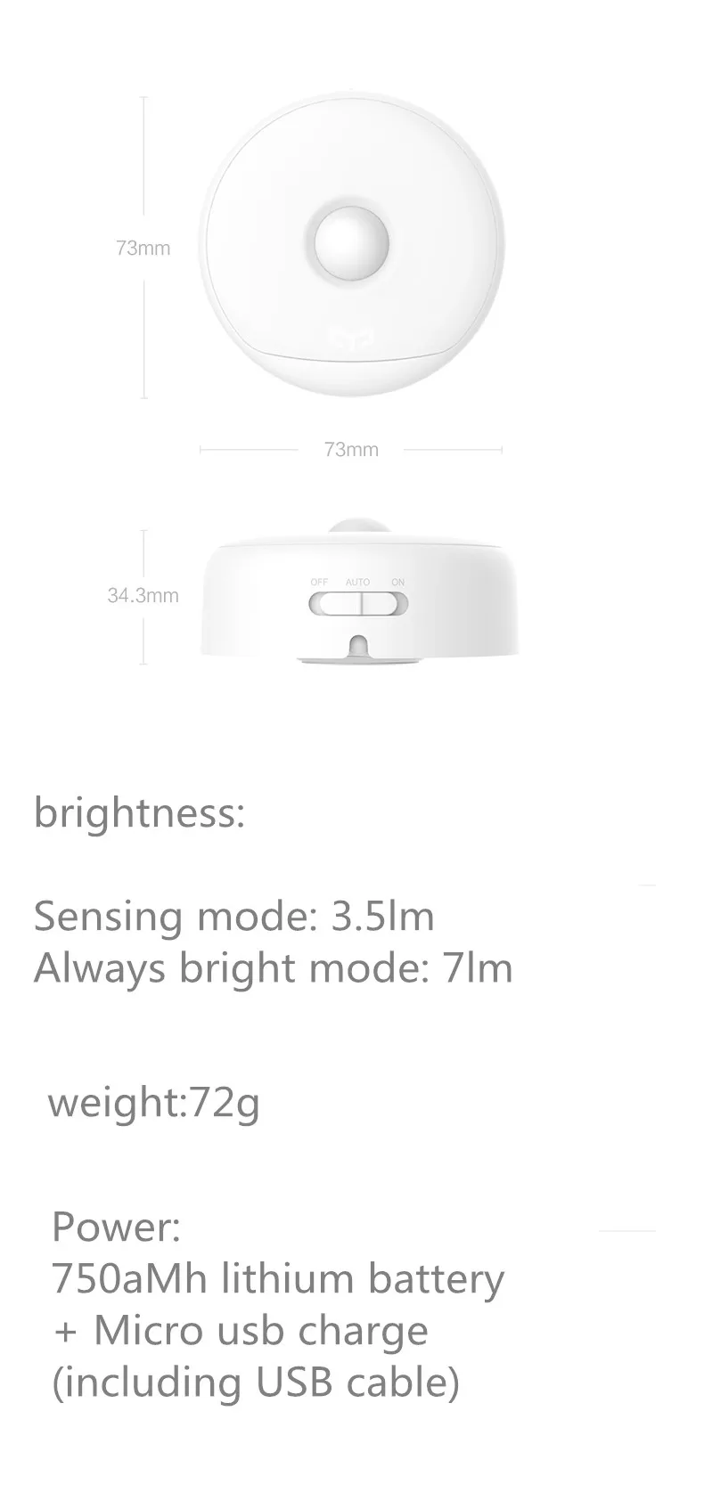 Xiaomi mi jia yee светильник Ночной светильник USB зарядка крючки версия, использовать 120 день один заряд, датчик человеческого тела xiaomi mi умный дом Комплект
