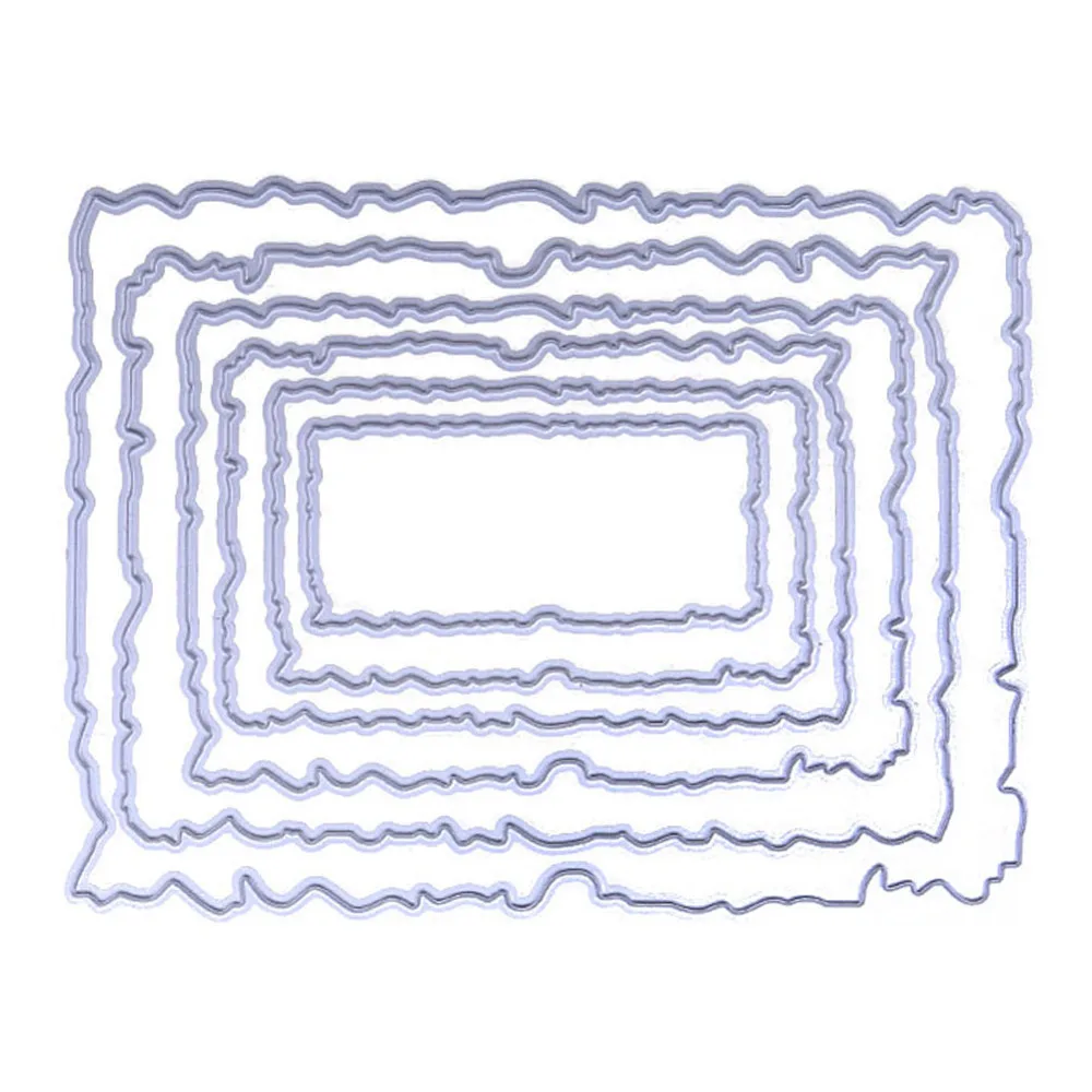

6pcs/Set Antique Frames Metal Cutting Dies Stencils for DIY Scrapbooking Album Embossing Paper Cards Decorative Crafts 12x9.2cm
