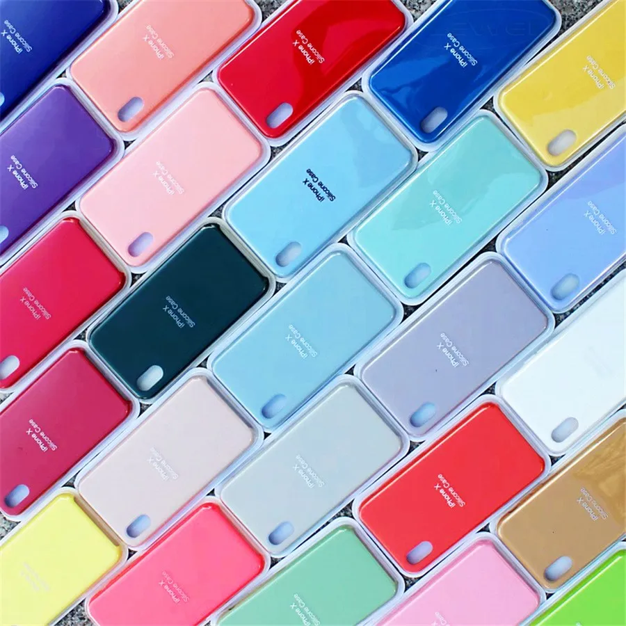 

Have LOGO Original Offical Silicone Case For iPhone 7 8 Phone case For iPhone X XS Max XR Case For iPhone 6 6S Plus 5S SE Cases