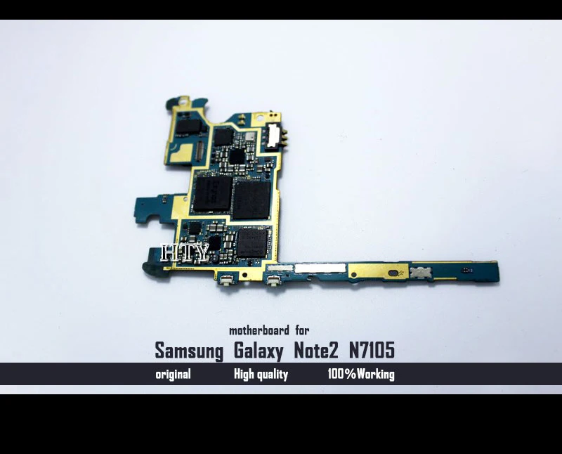 Original 100 working Unlocked Motherboard For Samaung Galaxy Note2 N7105 Mainboard With Full Chips Logic Board