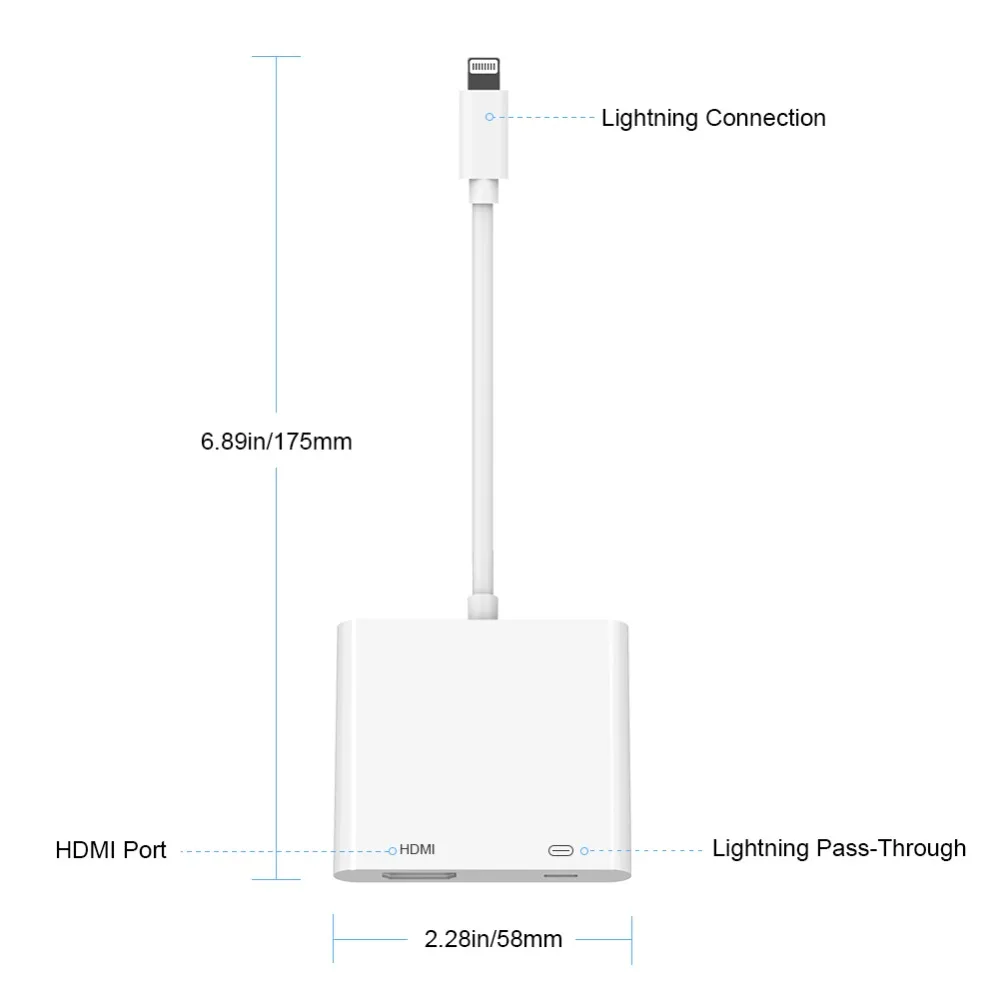 Metrans телефон к HDMI цифровой AV Аудио Видео адаптер USB кабель Разъем до 1080P HD для iPhone X/8