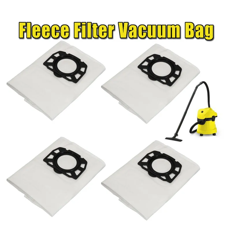 4Pcs High Quality Fleece Filter Vacuum Bags Fit for Karcher WD 4.290 MV 4 MV 5 WD 5.200 MP WD 5.600 цена 4Pcs High Quality Fleece Filter Vacuum Bags Fit for Karcher WD 4.290 MV 4 MV 5 WD 5.200 MP WD 5.600 цены онлайн