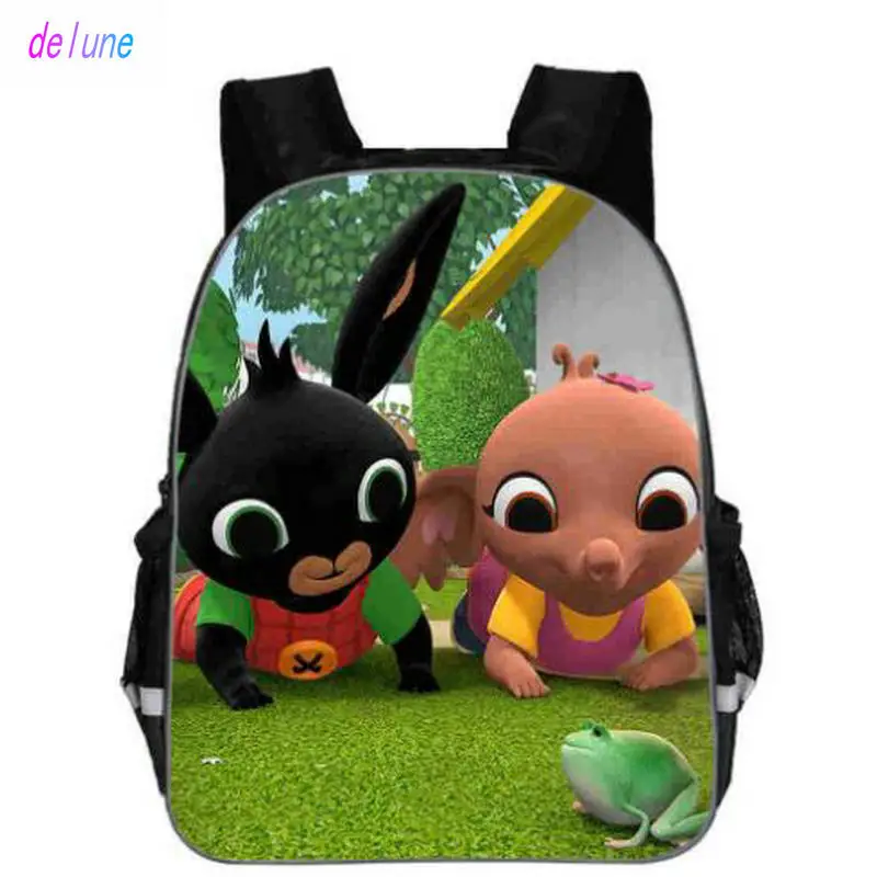  Anime Bing Bunny Print Backpack School Boys Girls Children Book Bag Cartoon Baby Girl Backpack cart - 32969988415