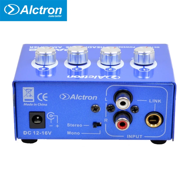 Alctron HPA002 Mini Portable Headphone Amplifier 3.5mm Stereo and RCA Jack steel Big Power High Quality Sound