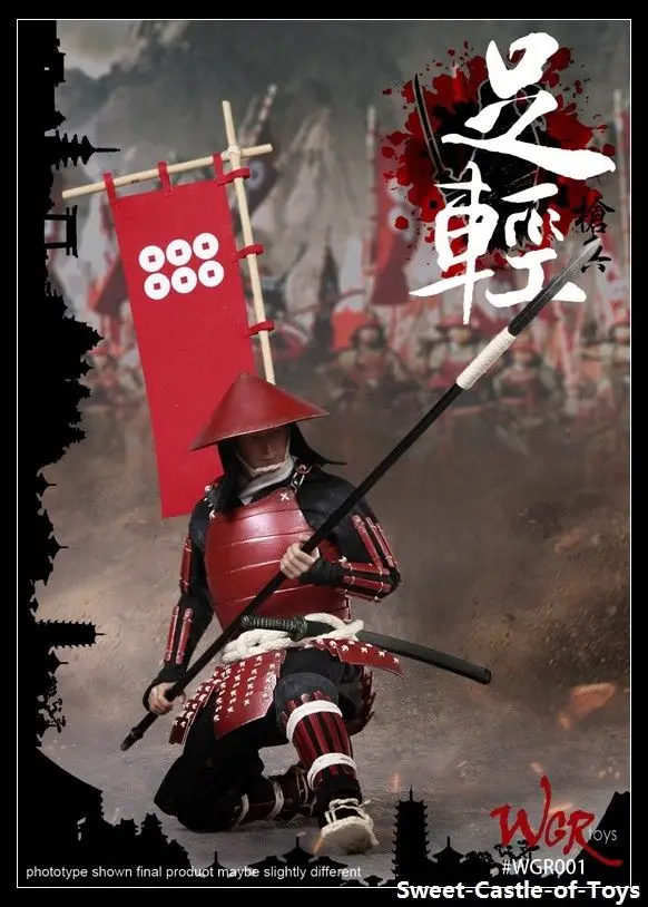 1/6 WGRtoys фигурка японского древнего копья армии Yari Ashigaru WGR001|Игровые фигурки и