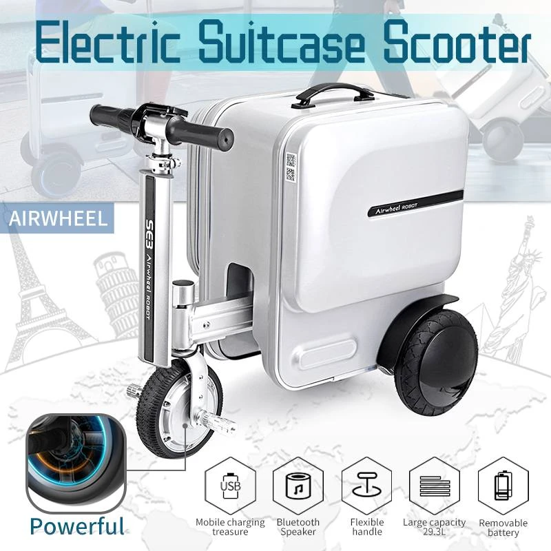 smart riding suitcase