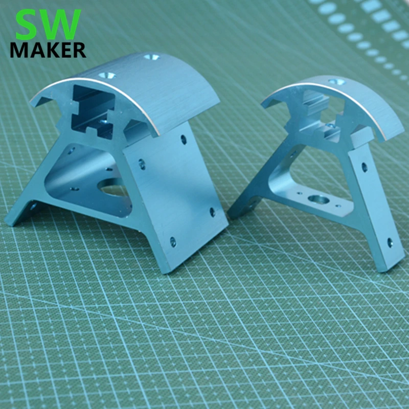 buy SWMAKER 3D printer parts for European standard 2020 profiles Kossel 800 metal corner pieces six sets Blue, black