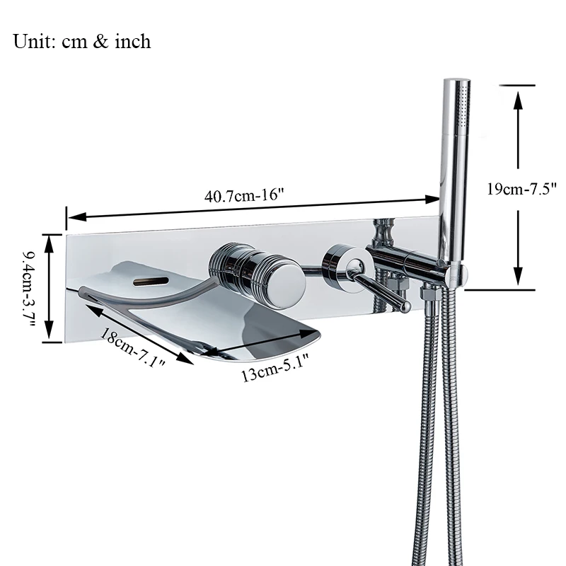 quyanre wanfan gappo led waterfall bathtub faucet wall mounted single handle mixer tap hot cold water mixer tap bathtub shower faucet3