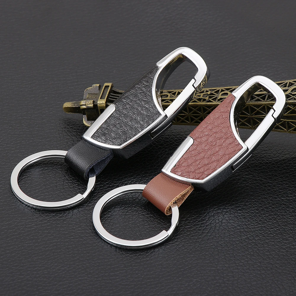 

Leather Keychain Keyring Key Chain Car Key Ring For HYUNDAI IX35 Solaris Elantra Skoda Opel Mokka kia sportage audi a4 b8 volvo