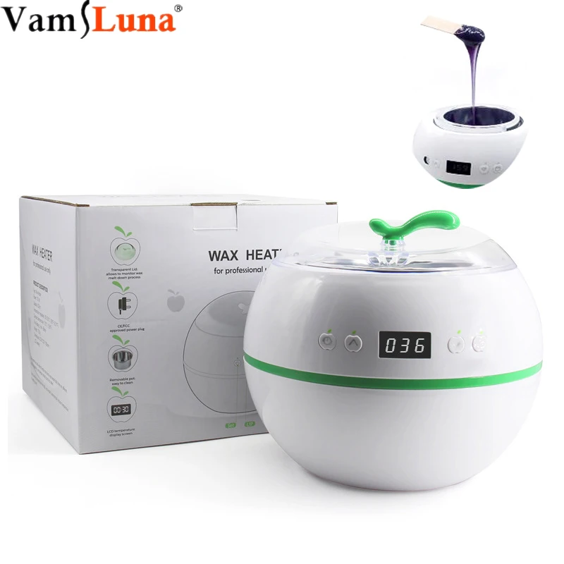 

Wax Warmer Machine Wax Heat Melt Hair Removal Waxing Device Paraffin Heater Therapy Bath Salon Spa Wax Pot LCD Display
