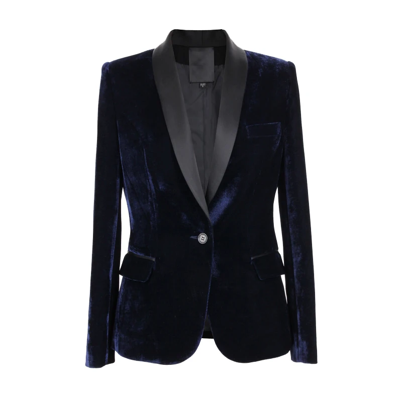 Velvet blazer With Jackets  Office ladies Business Women Female clothes