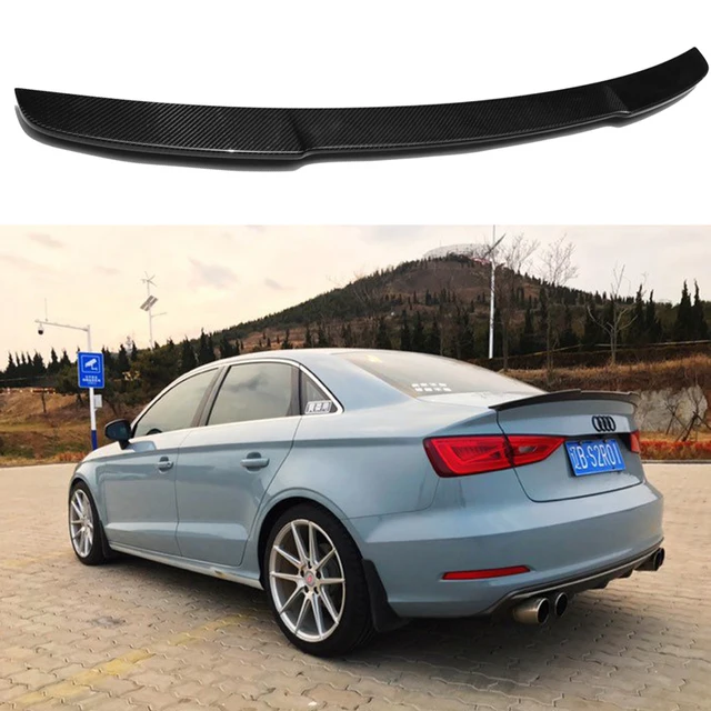 A3 S3 8V Carbon Fiber Rear Trunk Lip Spoiler Wing For Audi A3 S3 8V