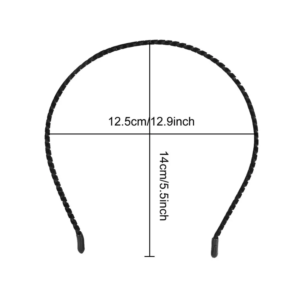 10 шт. в упаковке, женский простой черный бархатный обруч для волос, тонкий жесткий металлический обруч для волос, повязка на голову, держатель-застёжка, Расческа с зубами, сделай сам