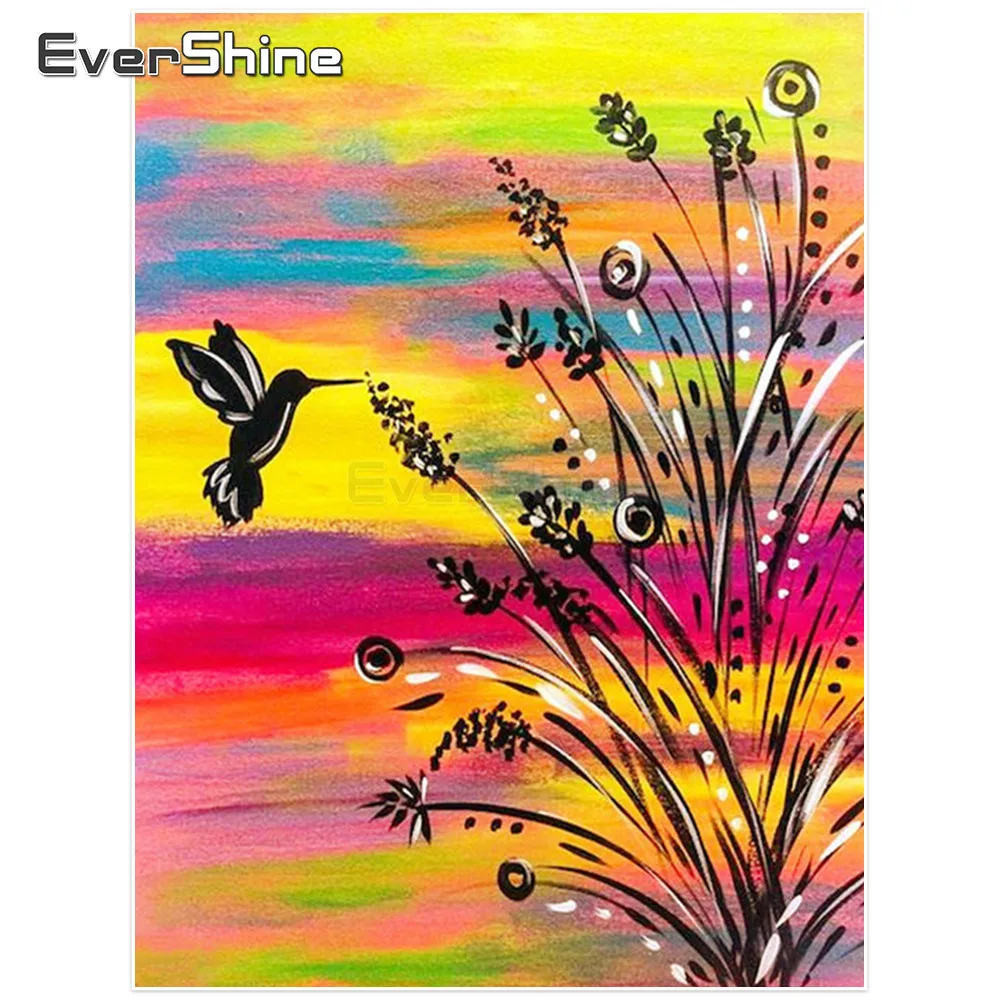 

Evershine 5D DIY Diamond Painting Cross Stitch Cartoon Pictures Of Rhinestones Full Drill Diamond Embroidery Flower Wall Decor