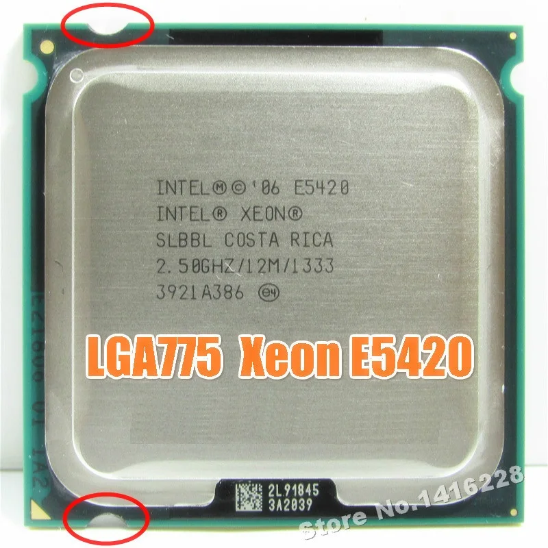 Совместима с материнской платой LGA 775 процессор Xeon E5420 2 5 ГГц 12 МБ 1333 МГц близко к