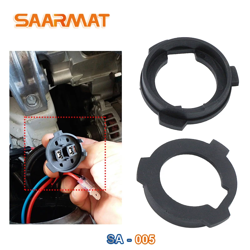 2*Pieces For Volkswagen Polo Skoda Octavia MG H7 Adapter Holder deck Car led Headlight Bulb Holder Adapter replace original base