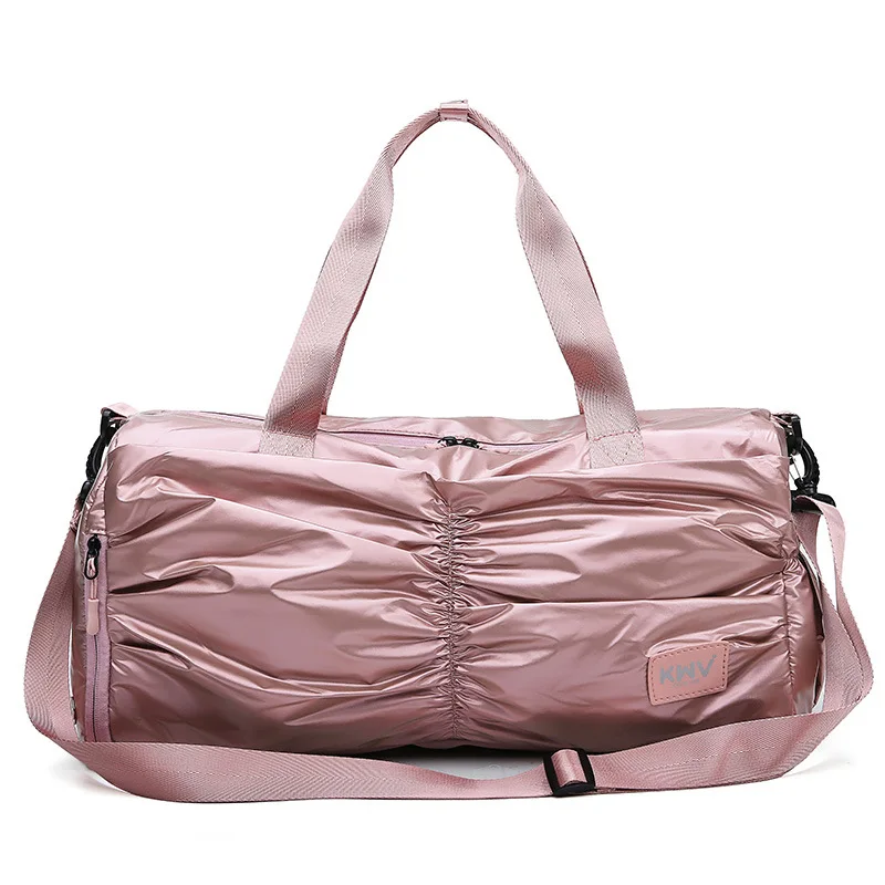 Розовый водонепроницаемый Оксфорд пляжный фитнес-мешок для женщин Путешествия Спорт Йога вещевой мешок Сухой Влажной разделения плавать Портативный Ручной Багаж обувь сумка - Цвет: pink